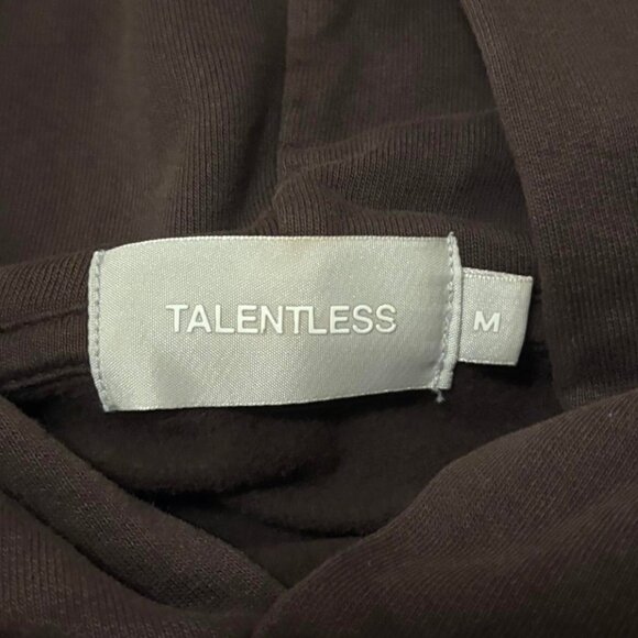 Talentless Oversized Lightweight Brown Hoodie - Picture 4 of 4